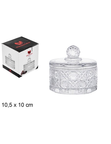 BOMBONERA CRISTAL NARO 10,5X10 CM