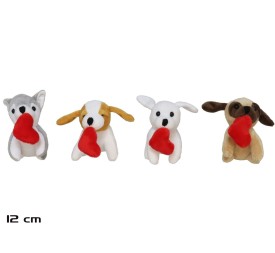 PERRITO CON CORAZON 12 CM 4 MODELOS