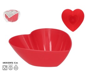 CUENCO CORAZON ROJO 14X13X5 CM