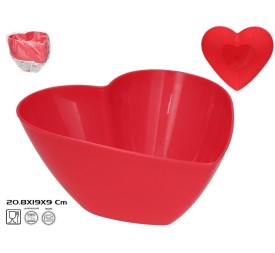 CUENCO CORAZON ROJO 20,8X19X9 CM