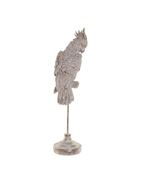 FIGURA RESINA 12X10X39 CACATUA ROSA