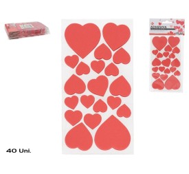 ADHESIVA CORAZON 40 PCS