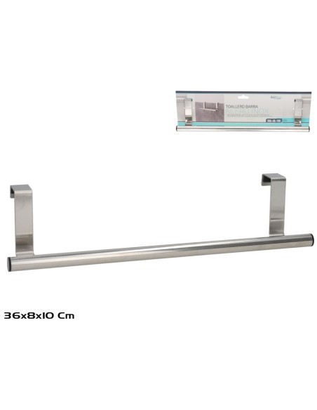 TOALLERO BARRA ACERO INOX. 36,5X8X10CM