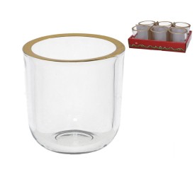 PORTAVELAS VASO LIA 8,7X8,7X9,2 CM