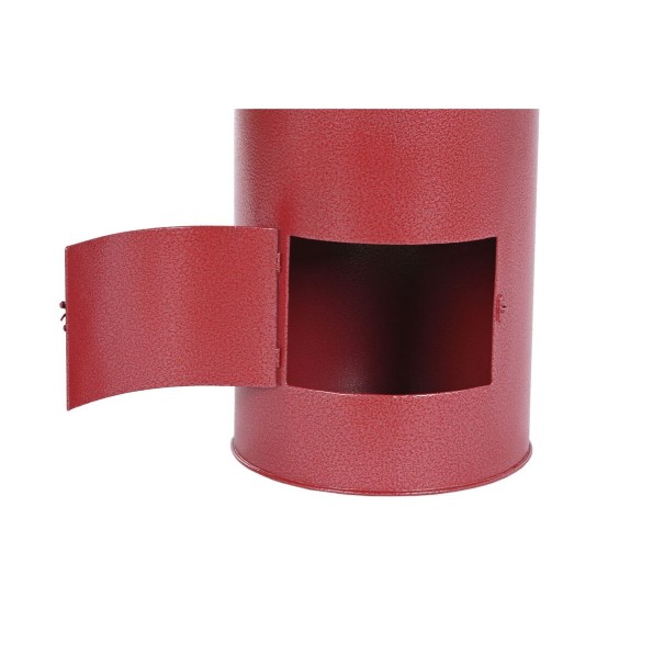 BUZON METAL 41,5X41,5X78 ROJO