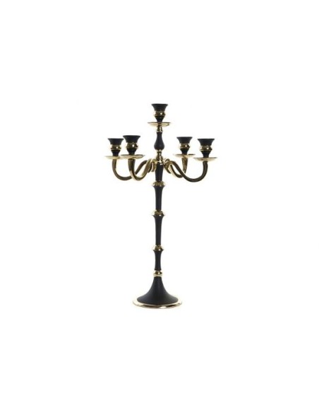 CANDELABRO ALUMINIO 30X30X50 DORADO