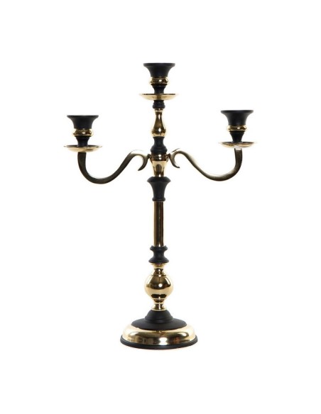 CANDELABRO ALUMINIO 43X5X30 DORADO