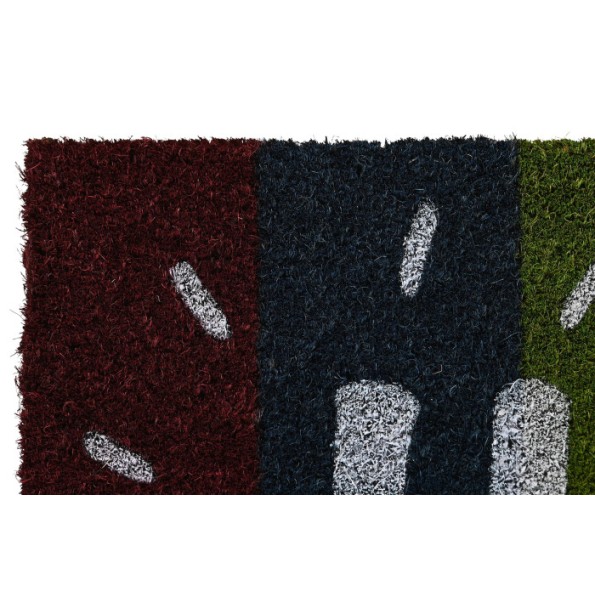 FELPUDO FIBRA COCO GOMA 60X40X1,5 ARCOIRIS  2 SURT.