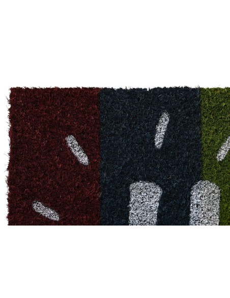 FELPUDO FIBRA COCO GOMA 60X40X1,5 ARCOIRIS  2 SURT.