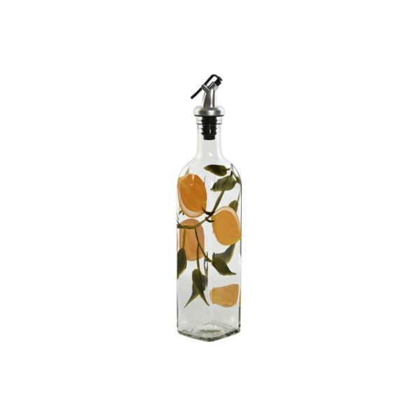 ACEITERA VINAGRERA CRISTAL INOX 6X6X30,5 LIMONES