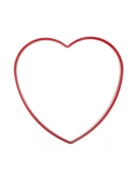 CORAZON METALICO D40 ROJO