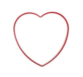 CORAZON METALICO D30 ROJO