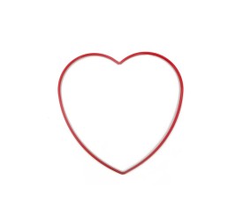 CORAZON METALICO D20 ROJO