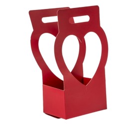 BOLSA DE PAPEL S/10 CENTRO CORAZÓN ROJO 17X11,5 H33