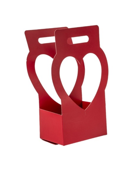 BOLSA DE PAPEL S/10 CENTRO CORAZÓN ROJO 17X11,5 H33 BOLSA DE PAPEL S/10 CENTRO CORAZÓN ROJO 17X11,5 H33