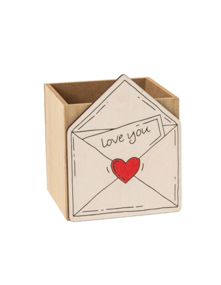 CAJA SOBRE DE MADERA LOVE YOU 12X12,5 H15