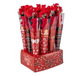 CONO CON FLOR OSITO POLIESTER 7X7 H42 (1 UNIDAD)