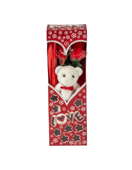 CAJITA CON ROSA Y OSITO PVC 7X9 H28