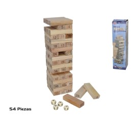 JUEGO BLOQUE MADERA X54 NATURAL 26X07 CM