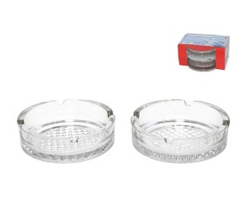 SET 2 CENICEROS CRISTAL ROTANA 10,5CM
