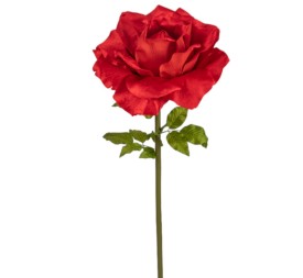 ROSA TERCIOPELO ROJO CON TALLO F50 AL136