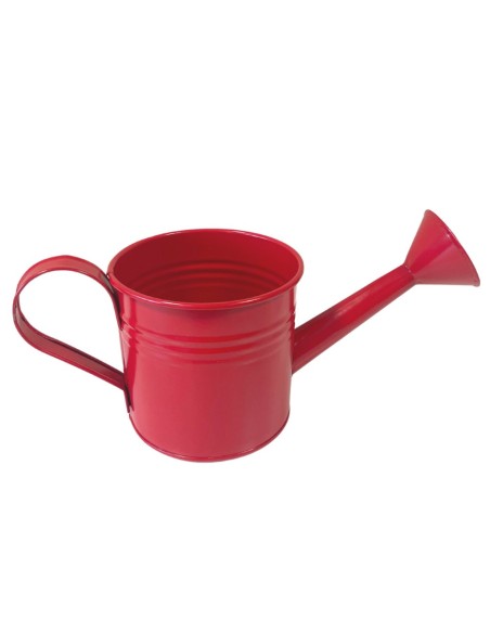 REGADERA DE HOJALATA ROJA  D.9 H9