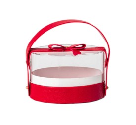 CAJA REGALO OVALADA ROJA 12X7,5 H8