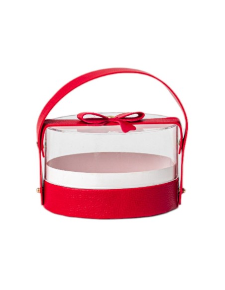 CAJA REGALO OVALADA ROJA 12X7,5 H8