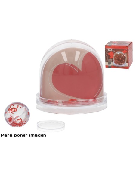 BOLA DE AGUA C/ IMAGEN 9X9X8,5 CM