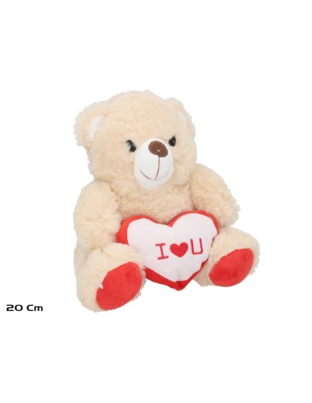 OSITO CORAZON ROSE 20 CM OSITO CORAZON ROSE 20 CM