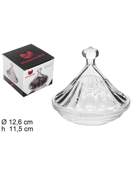 BOMBONERA CRISTAL SEVILLA 12,6X11,5CM
