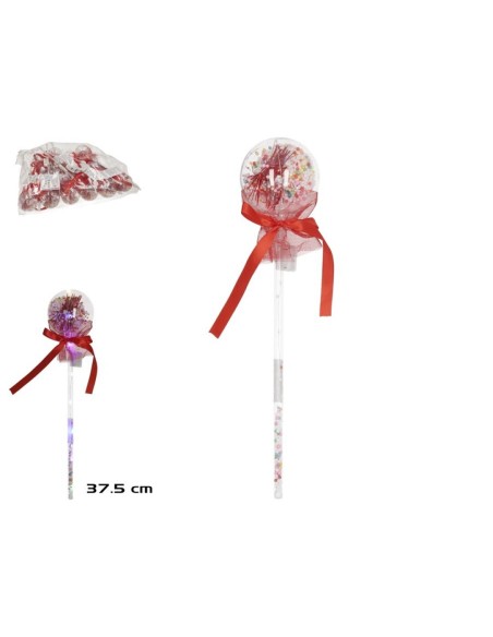 VARA CON BOLA 10 LED ATENEA 37,5X8,5 CM