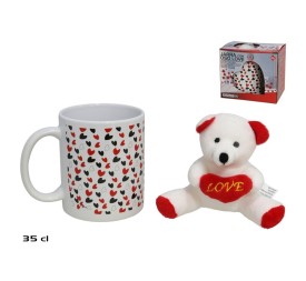 JARRA CON OSO LOVE 10X5X10 CM