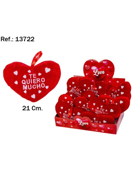 CORAZON TE QUIERO MUCHO 20CM