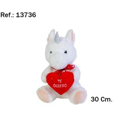 Peluche Unicornio Corazón - Regalos x Mayor San Valentín | Mundo Flor