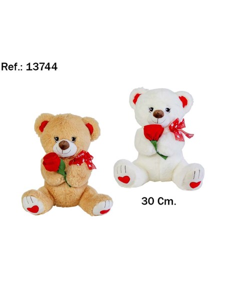 OSO FLOR 30CM. 2 COLORES