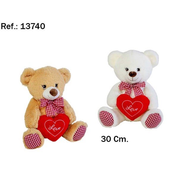 OSO LOVE VICHY 30CM. 2 COLORES