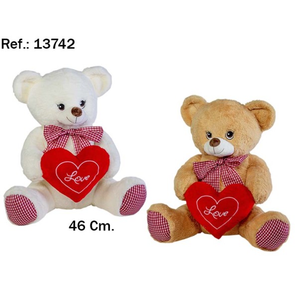 OSO LOVE VICHY 45CM. 2 COLORES