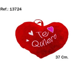 CORAZON TE QUIERO CORAZON ROSA 37CM.
