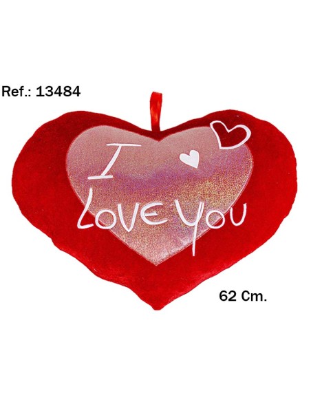 CORAZON I LOVE YOU BRILLANTE GIGANTE 62CM.