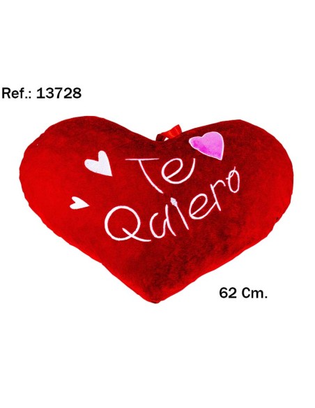 Peluche en forma de Corazón Te Quiero - Mayorista Regalos San Valentín