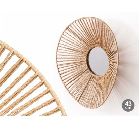 ESPEJO 43CM VUELO OVAL CUERDA