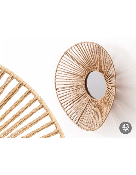 ESPEJO 43CM VUELO OVAL CUERDA