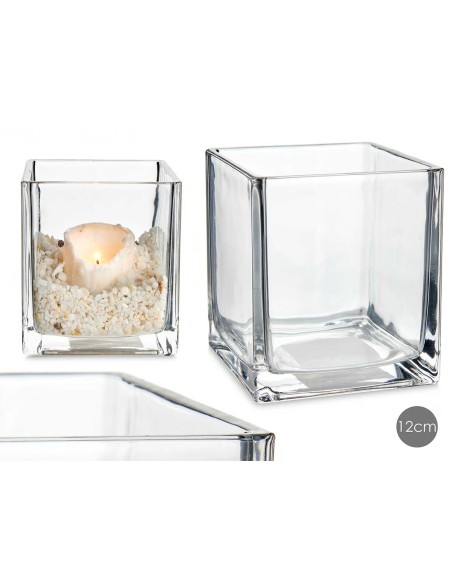 PORTAVELAS CRISTAL 12X12