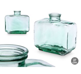 JARRON VIDRIO RECICLADO RECTANGULAR 27 CM