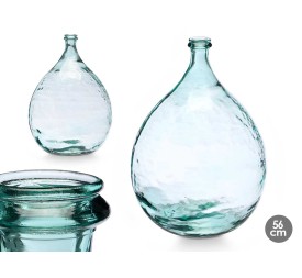 JARRON VIDRIO RECICLADO LAGRIMA 56 CM 34 L