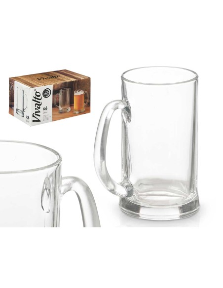 JARRA CERVEZA 650 ML CON ASA (1 UNIDAD)