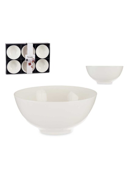 SET 6 CUENCOS PORCELANA BLANCA APERITIVO 10CM SET 6 CUENCOS PORCELANA BLANCA APERITIVO 10CM