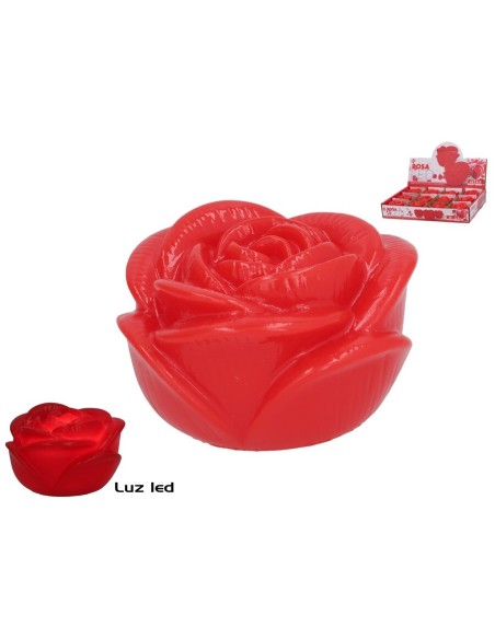 ROSA CON LED 5,7X3 CM