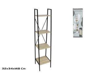 ESTANTERIA YUKA 4 ALTURAS 148X34X32 CM